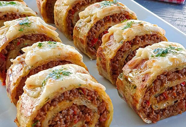 Kıymalı Rulo Patates - Yemek Öğren tarifi