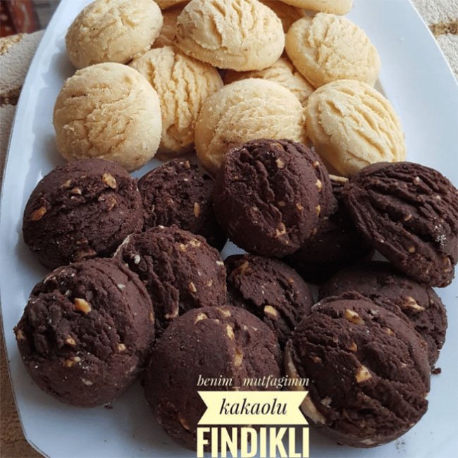 Kakaolu Fındıklı Kurabiye - Yemek Öğren tarifi