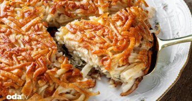 Peynirli ve maydanozlu tavada erişte tarifi